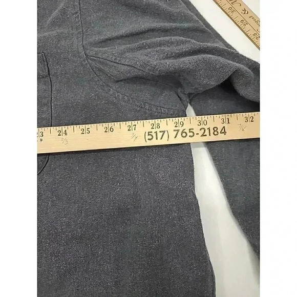 Duluth Trading Co. Shirt Men's Size 3XL Grey Button Up Long Sleeve - Picture 3 of 6